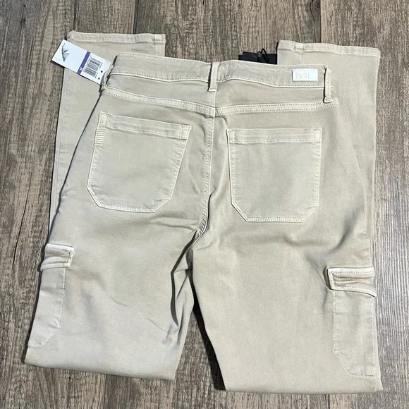 Paige high rise skinny cargo PaigeJolie PantVintage Warm Sand26